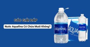 Góc Giải Đáp: Nước Aquafina Có Chứa Muối Không?