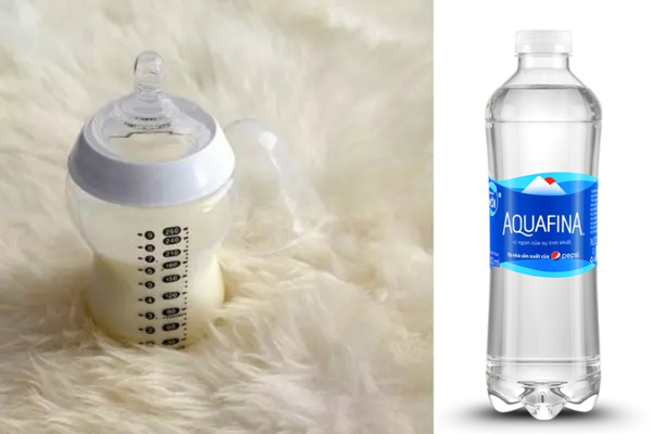 Nước Aquafina có thể dùng để pha sữa nhưng phải đúng cách