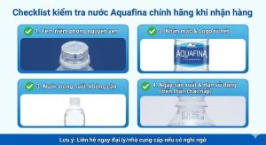 Checklist kiểm tra Aquafina chính hãng khi nhận hàng