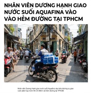Giao nước suối Aquafina vào hẻm đường Huỳnh Tịnh Của Quận 3