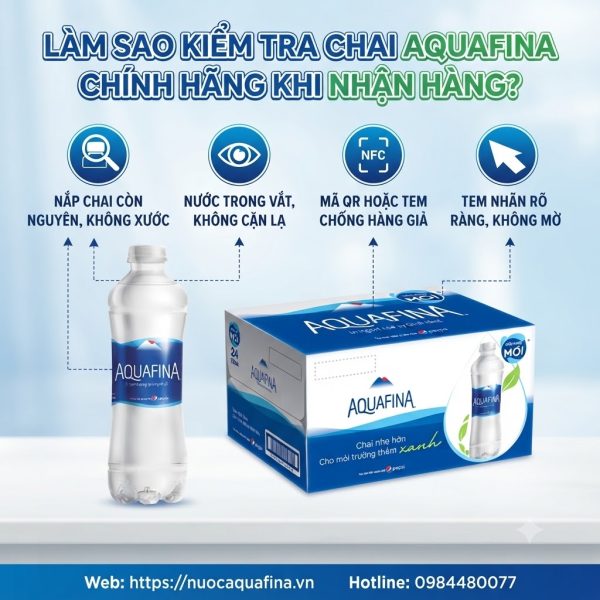 Cách Kiểm Tra Aquafina Khi Nhận Hàng