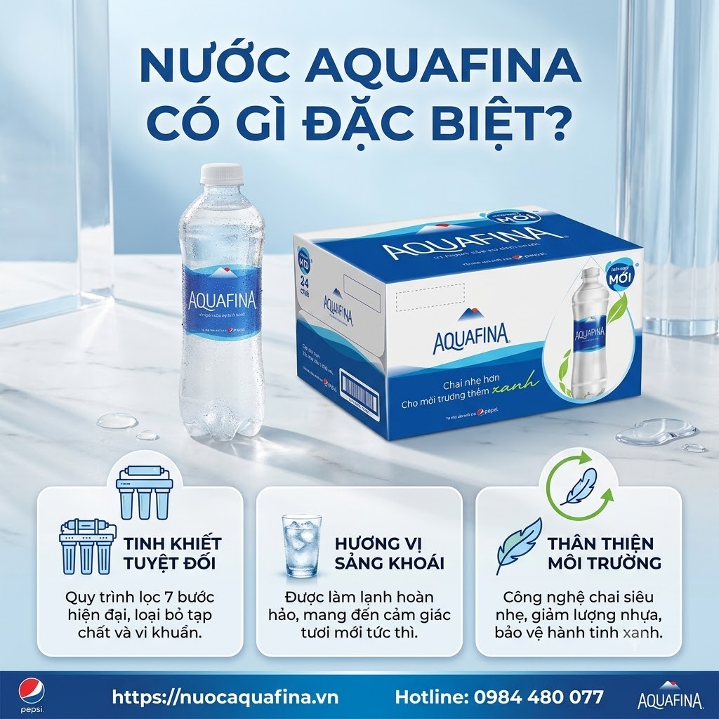 Nước Aquafina có gì đặc biệt